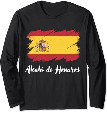 Alcalá de Henares España, Bandera de España, Alcalá de Henares Manga Larga