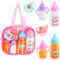 BiBi Doll 7-Piece Baby Doll Accessories Set Age 3+ – Magic Milk Bottles, Juice Bottles, Dummies & Carry Bag for Realistic Role Play – Great Gift for Boys and Girls