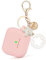 V.R.HOPE Hülle für Airpods 4 Generation mit Schlüsselanhänger Glitzer Aesthetic Cute Kopfhörer Hülle, Silikon Schutzhülle für Mädchen Frauen Kompatibel mit Airpods 4 -Rosa