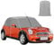 für Mini Cabrio R52 R57 F57 2005-2022 Halbgarage Autoabdeckung, Ersatz für Mini Cooper, 600D Hälfte Autoabdeckung, Wasserdicht Dachschutz Sonnen Halbabdeckung, für alle Wetterbedingungen (Grau)