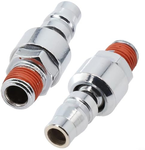 HpLive Lot de 2 raccords d'air comprimé 1/4 raccord rapide pneumatique 20PM compresseur d'air pour rotation à 360 degrés