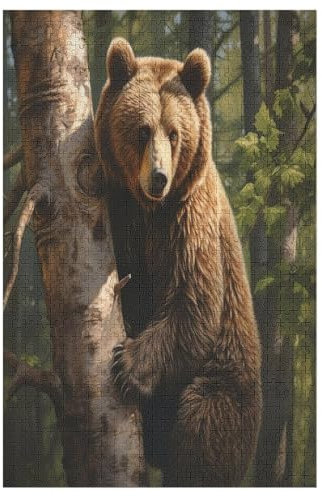1000 Piece Jigsaw Puzzles for Adults - Bear - Adults And Children Jigsaw Puzzle - 100% Recycled Family Fun Puzzle