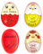 4Pcs Colour Changing Egg Timers for Boiling Eggs,Reusable Egg Timer,Egg Timers for Boiling Eggs,Boiled Egg Timer,Egg Cooking Indicator for Soft Medium Hard Eggs,Safe Durable Kitchen Tool for Breakfast