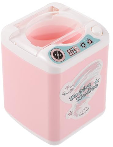 VANZACK Mini Waschmaschine Spielzeug Zur Reinigung Von Make-up-pinseln Pädagogisches Kinderspielzeug Für Kreatives Spielen Batteriebetrieben Für Ab Jahren