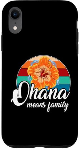 Women Hawaiian Shirts Ohana Means Family Summer Beach Hülle für iPhone XR