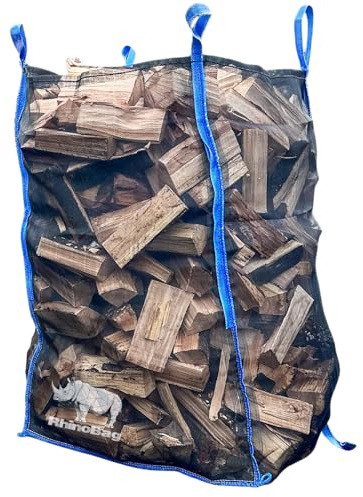 RhinoBag Wood | Holz Big Bag | 100x100x160 cm | Sternboden