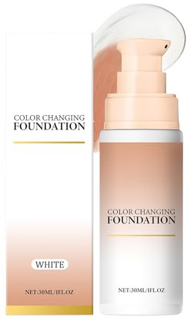 Farbanpassende Foundation - Gesichts Make-up Foundation - 30ml Feuchtigkeitsspendende Creme Pflegend Aufhellend für sensible Haut Bühne Reise Festival Erwachsene Alltag