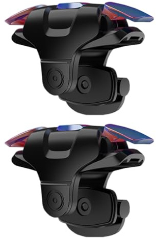 CATIEBYE Trigger di Gioco per Smartphone Mobile Controller 1 Paio Nero | Plastica Leggera e Portatile Accessorio per Gioco su Telefono Non Interferisce i Tasti Laterali