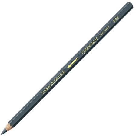 Caran D'ache Supracolor Watersoluble Pencil, Greyish Black (3888.008)