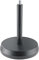 K&M 232 Tischstativ Schwarz – Stahl mit 17,5 cm Höhe – 3/8“ Gewindeanschluss – Gussrundsockel mit Trittschalldämpfung
