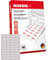 Kores - Universelle selbstklebende rechteckige Etiketten, 100 Blatt Format Weiß mit Etiketten 52 x 29,7 mm