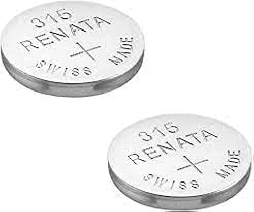 Renata 315 SR716SW Batteries - 1.55V Silver Oxide 315 Watch Battery (2 Count)