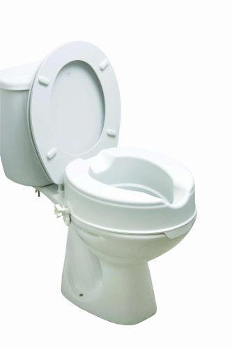 Drive Medical 12064RETAIL Toilettensitzerhöhung/Toilettenaufsatz ohne Deckel, 10 cm