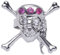 Widmann - Ring Totenkopf Strass Unisex Erwachsene, Silber, Einheitsgröße, VD-WDM5343P