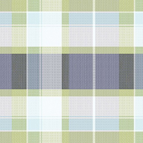 Sovie Home Tischdecke Marc in Kiwi-BLAU 80x80 cm aus Linclass® Airlaid, 1 Stück, modernes Karo Design, saugfähig, reißfest & umweltfreundlich, dekorative Tischdecke