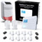 Safe2Home® Funk Alarmanlagen Set SP110 mit Sabotageschutz Solar Sirene - deutsch - GSM Alarmsystem SMS Alarmierung - Alarmanlagen fürs Haus Büro inkl. Zubehör Sensoren - Alarmsystem