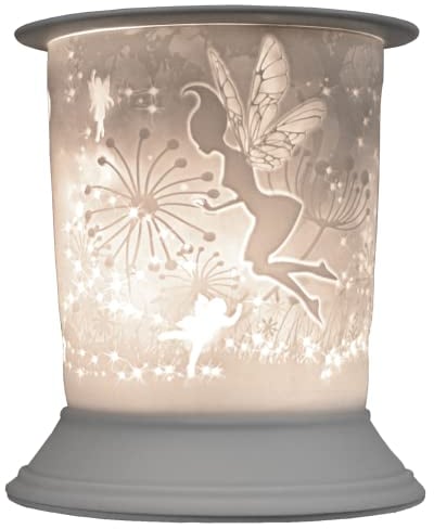 Cello Porcelain Straight Electric Melt Burner, Fairy Tale Pattern - Fantasy Wax Melt Burners Safe For Use Around Children - Use As A Wax Burner Or An Oil Burner And Transform Your Home Fragrance.