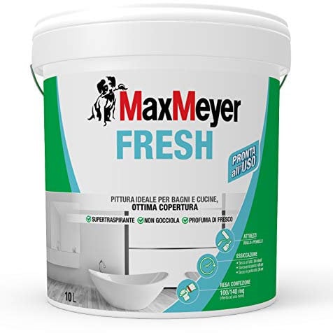 MaxMeyer Pittura per interni Bagni& Cucine Fresh BIANCO 10 L