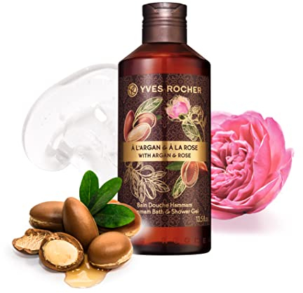 Yves Rocher Vegan Hammam Shower Bath Argan and Rose - 400ml