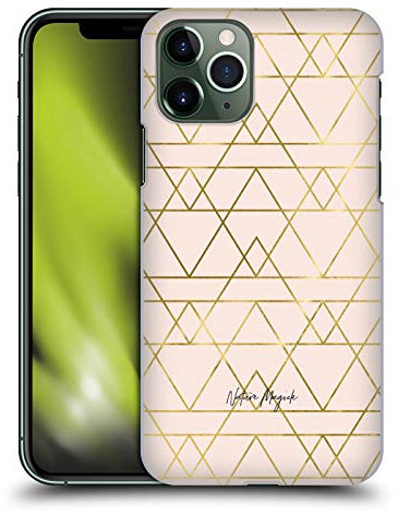 Head Case Designs Officially Licensed Nature Magick Pink Blush Gold Art Deco Geometric Gold Art Deco Hard Back Case Compatible With Apple iPhone 11 Pro