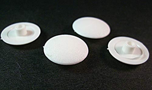 Lot de 100 capuchons pour six pans creux en plastique de 3,4,5 mm, blanc