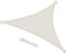 swift Sonnensegel Wasserdicht Dreieckig 3x3x3 Meter UV Schutz Polyester Wasserabweisend Dreieck 3x3x3m Sonnenschutz Balkon Garten und Terrasse, Cremeweiß