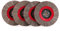 Lot de 4 disques de ponçage à lamelles diamantées de 10,2 cm – Ponceuse, carrelage, pierre, marbre, béton, granit, céramique, verre