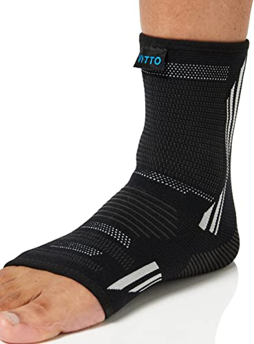 VITTO Sprunggelenkbandage - Knöchelbandage Fußbandage bei Verstauchungen, S | Bandage Fußgelenk bei Verstauchungen und Bandschäden - Knöchelbandage Sprunggelenk Lindert Arthritis-Beschwerden im Alltag