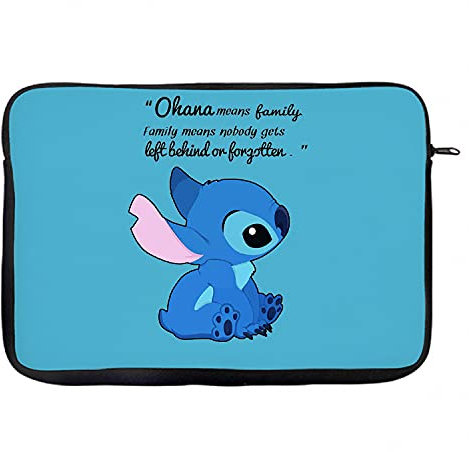 Ohana Means Family Ohana Quote Birthday Gift Christmas,Friendship Laptop Sleeve, Laptop Organiser, Laptop Case Office use. (14)