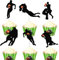 Cupcake-Topper mit Rugby-Ballspieler-Motiv, für Sportler, zum Ausbessern von Schüsseln, Party-Dekorationen, 18 Stück