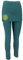 GURU SHOP Yoga-Hose, Leggings mit Minirock Bio BW Yogi - Emerald/Lemon, Damen, Baumwolle, Size:S