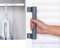 WANLIAN-Maniglia per porta scorrevole in lega di alluminio Maniglia per porta scorrevole in vetro per balcone Maniglia per porta del bagno Maniglia per porta dell',armadio Maniglia metallo (Grigio)