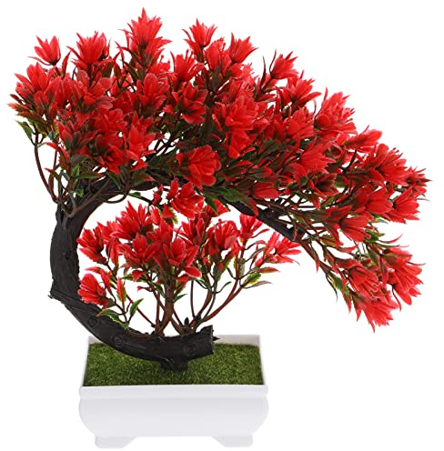 Künstliche Bonsai Pflanze Im Topf Dekorative Kunstpflanze Für Heim Bürodeko Realistische Fake Blume Für Stressabbau Und Langzeitnutzung