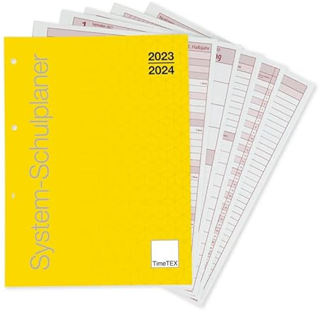 TimeTEX System-Schulplaner - Loseblatt-Einlage A4-Plus - Schuljahr 2025-2026 - Lehrerkalender - Terminplaner - Lehrerplaner - Unterrichtsplaner - Schulplaner - Lehrertimer - 10755
