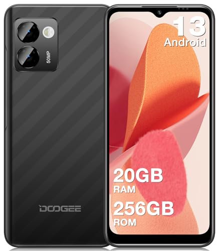 DOOGEE N50PRO Android 13 Smartphone [2024], 20GB+ 256GB Telefono Economico, 6,52 HD+ Octa-Core, 50MP AI Fotocamera, 4200mAh 18W Ricarica Rapida, Impronta Digitale, OTG/GPS/Face ID/Widevine L1