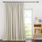 PONY DANCE Übergardinen Wohnzimmer mit Kräuselband Vorhang Blickdicht Schiene 1er-Set H 245 x B 200 cm Thermo Gardine Isolierend Kälte und Wärme Verdunklungsgardine, Hellbeige