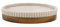 Douceur d'Intérieur, Porte-Savon (14 x 9,5 x 2,8 cm) Niagara Naturel, Polyrésine et Acacia