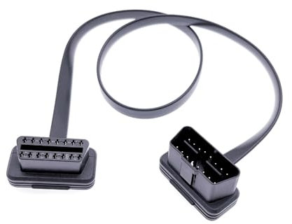 JZK OBD2-Verlängerungskabel, 16-poliger Stecker auf OBDII-Buchse, mit 60 cm langem Diagnose-Autokabel-Anschlussadapter