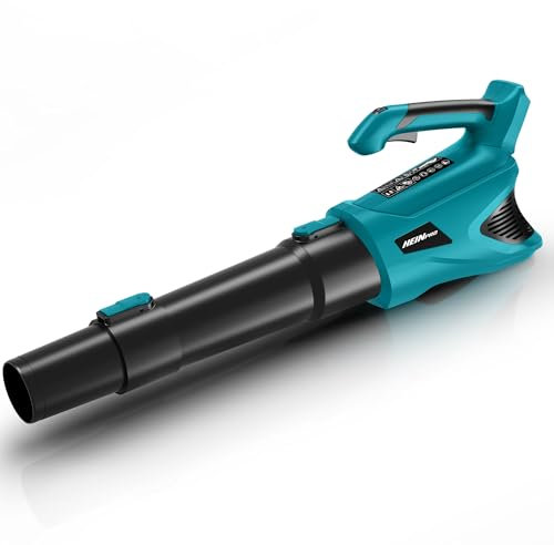 HEINPRO Cordless Leaf Blower Up to 500CFM Compatible with Makita 18V Battery (Tool Only), Electric Leaf Blower Cordless with 5 Speed Modes, Handheld Battery Powered Leaf Blowers for Lawn Care