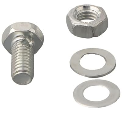 Heavy Duty Steel Bike Brake Pinch Bolts, V Brake Gear Cable Wire Screws, Pack of 10 (A)