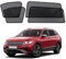 XCBYT Sonnenschutz Auto Kompatibel mit VW Tiguan II Allspace 2016-2024, Fenster Verdunkelung, Autofenster Magnetisch Sonnenschutz Seitenscheibe Atmungsaktiv, 4 Stück