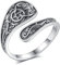 AEONSLOVE Löffelring mit Pentagramm Ring Silber 925 Löffel Ringe Verstellbarer Silberringe Damen 925 Offener Ring 925 Umarmung Pentagramm Ring Verstellbar