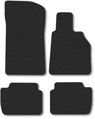 BMW 3 Series (1998-2005) 5mm Rubber Car Mats | Heavy Duty Rubber Tailored Fit Floor Mats Full Coverage Durable Waterproof Accessories Easy Clean Anti Slip Made in the UK