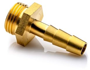 POLBERIS Embout de tuyau 1/2 x 13 mm mamelon en laiton raccord de tuyau raccord rapide pour tuyau en caoutchouc plastique pour arrosage jardin arbre de Noël fil pouces