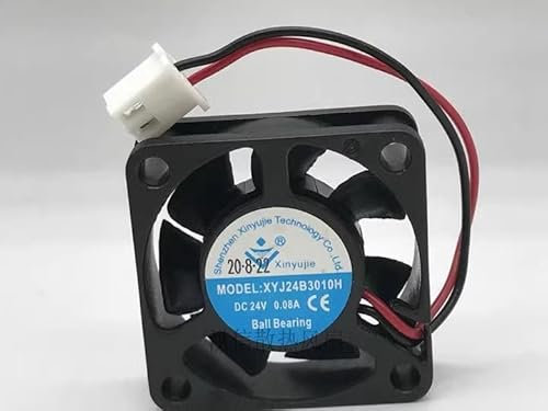 30MM Computer case fan， XYJ24B3010H DC24V 0.08A 3010 2-wire axial inverter cooling fan