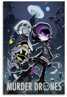 YUYUMEGDE Murder Drone Anime Movie Personalized Poster Dekorative Malerei Leinwand Wandkunst Wohnzimmer Poster Schlafzimmer Malerei,Wandkunst Bilddruck Moderne Familienzimmer Dekor 12x18inch(30x45cm)