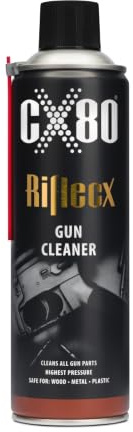 RifleCX - Waffenreinigung Spray - Waffenreiniger - Schnelle, gründliche Waffenreinigung ohne Bürste - Entfernt Schmutz, Schmauch, Blei-, Kupfer-, Nickelablagerungen, Öl und Fett - Gun Cleaner