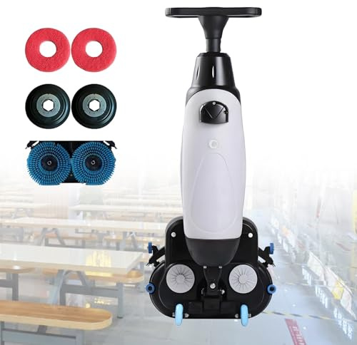 UORDBY Autolaveuse-sécheuse Professionnelle, laveuse de sols Commerciale, Brosse rotative à 360°, sans Fil, Aspiration Rapide après Lavage, capacité de Nettoyage de 1115 m²/h