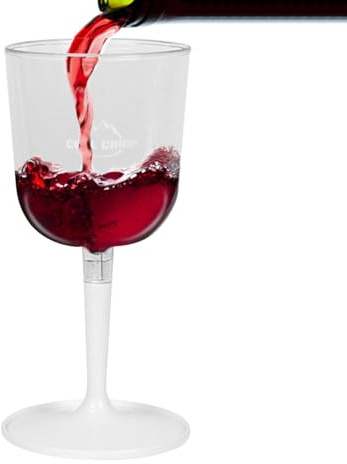 Verre À Vin De Camping Portable – Calice En Plastique Léger À Pied Amovible | Tasse Pliante Incassable Pour Randonnée Barbecue Plage Caravane Camping-car Lavable Au Lave-vaisselle Accessoires De Voyag