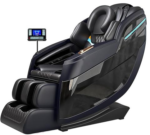 Shiatsu Massagesessel mit SL-Track, Körperscanning, beheizten Airbags, 12 Massagemodi